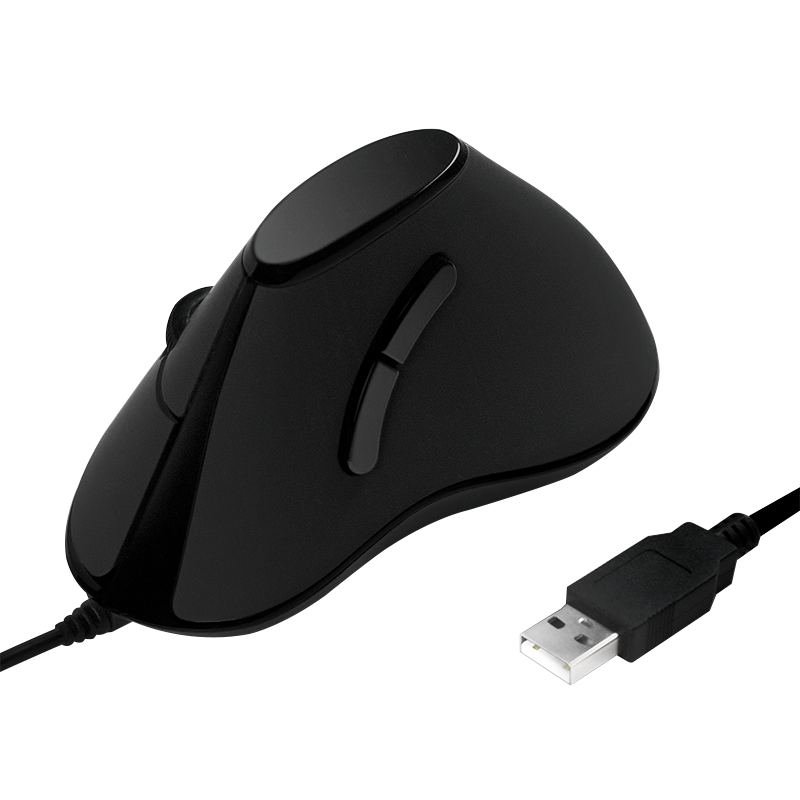 Logilink Maus Ergonomisch Vertical 5 Tasten 1000dpi schwarz
