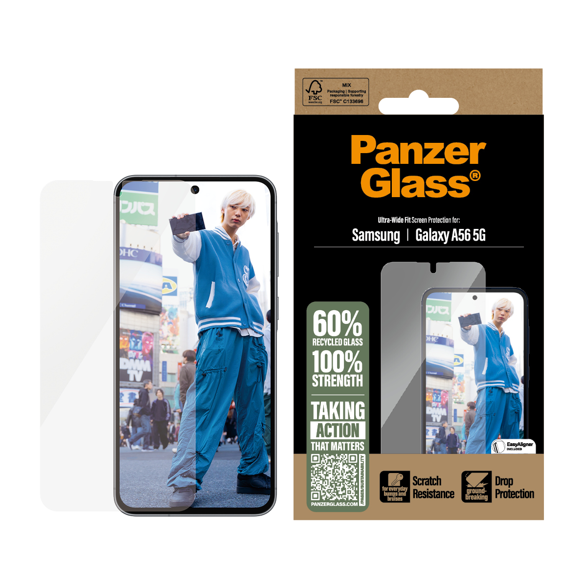 PANZERGLASS SCREEN PROTECTOR SAMSUNG NEW A55 5G ULTRA ULTRA-W