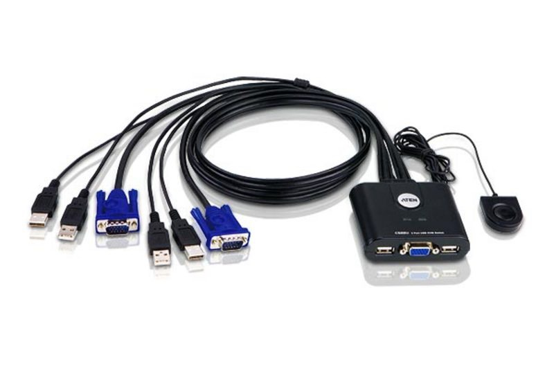 ATEN CS22U KVM Switch VGA USB 2 Ports