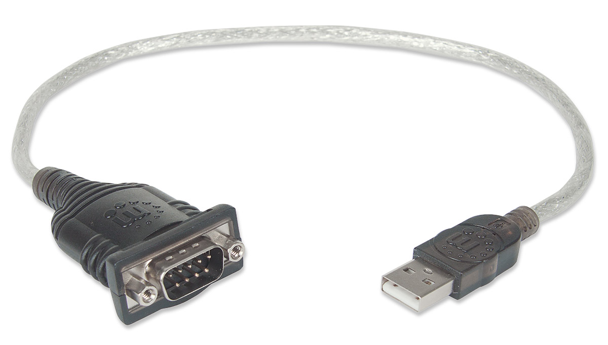 MANHATTAN USB auf Seriell-Konverter zum Anschluss eines seriellen Geräts an einen USB-Port Prolific PL-2303-Chipsatz 0,45 m