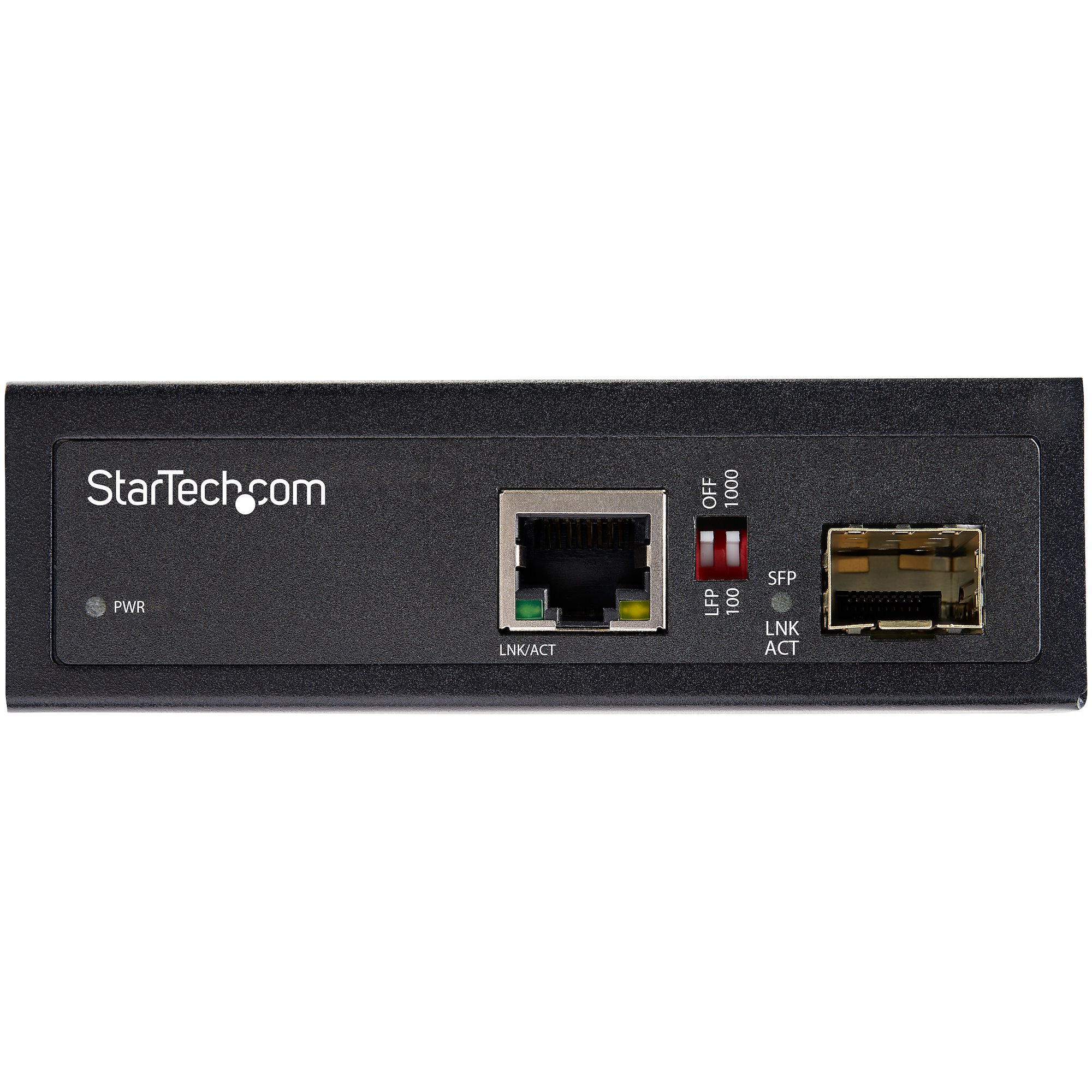 INDUSTRIAL FIBER TO ETHERNET CONVERTER 1GBPS SFP TO RJ45