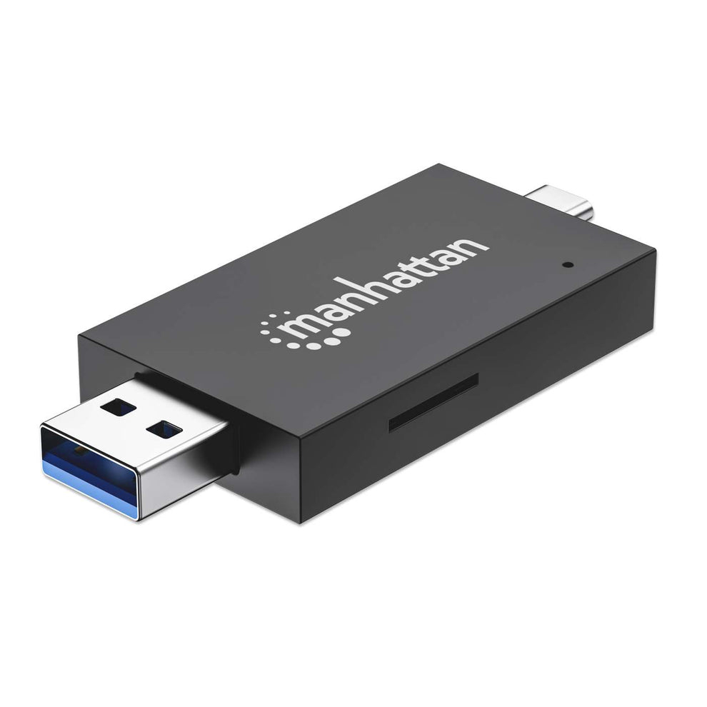 MANHATTAN USB 3.0 Typ-C/-A Kartenlesegerät microSD, SD/MMC
