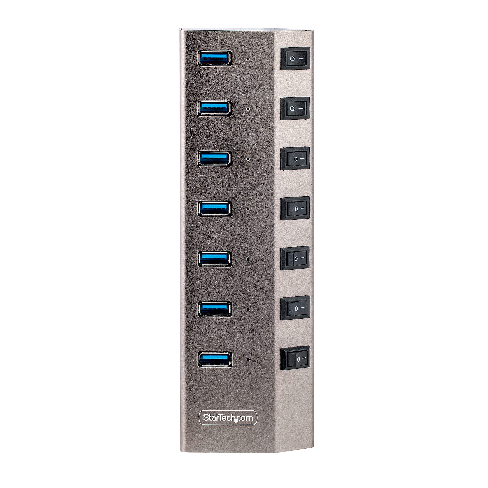 7-PT USB HUB W/ON/OFF SWITCHES WITH INDIVIDUAL ON/OFF SWITCHES