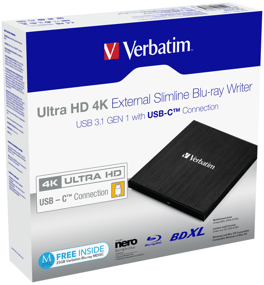 External Slimline-Blu-ray-Writer, externer Blu-ray-Brenner
