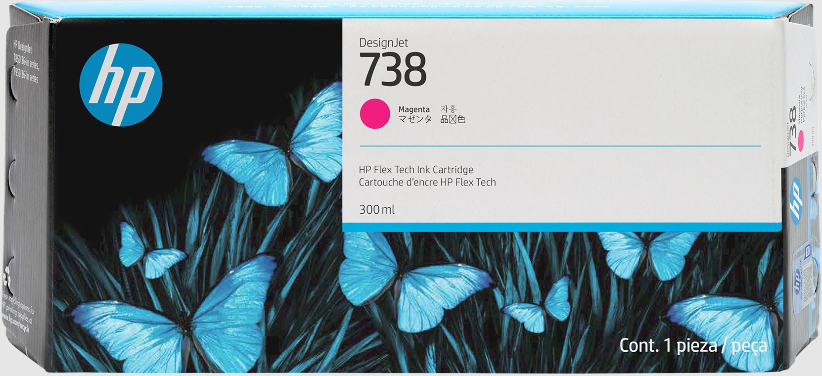 HP 738(676M7A) magenta Druckerpatrone