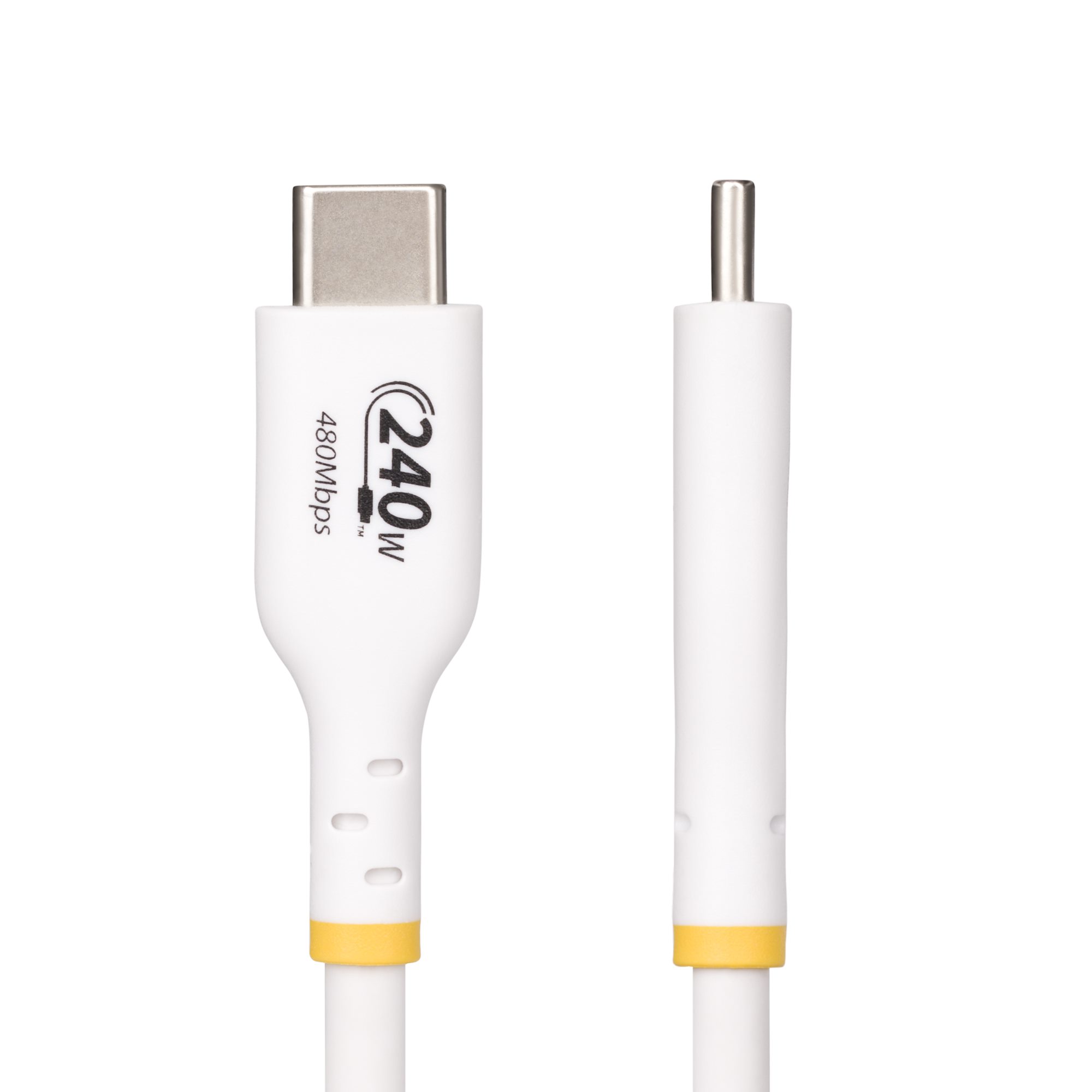 STARTECH.COM 2m Weisses USB-C Ladekabel USB-IF zertifiziert USB C Schnellladekabel 240W PD EPR USB C 2.0 Laptop-Ladekabel