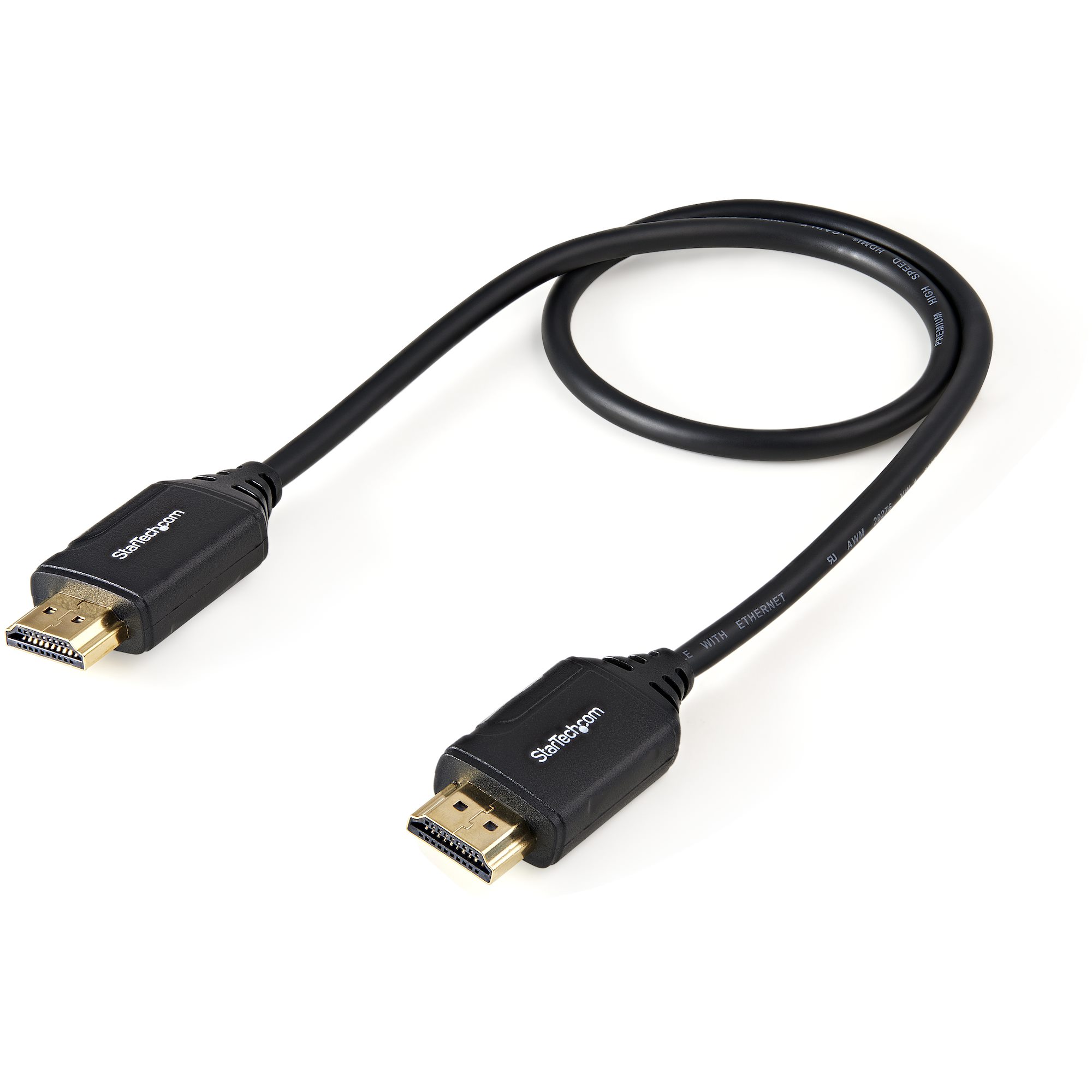 StarTech.com HDMI Kabel 0,5 m Premium High Speed 4K 60Hz Ethernet Schwarz