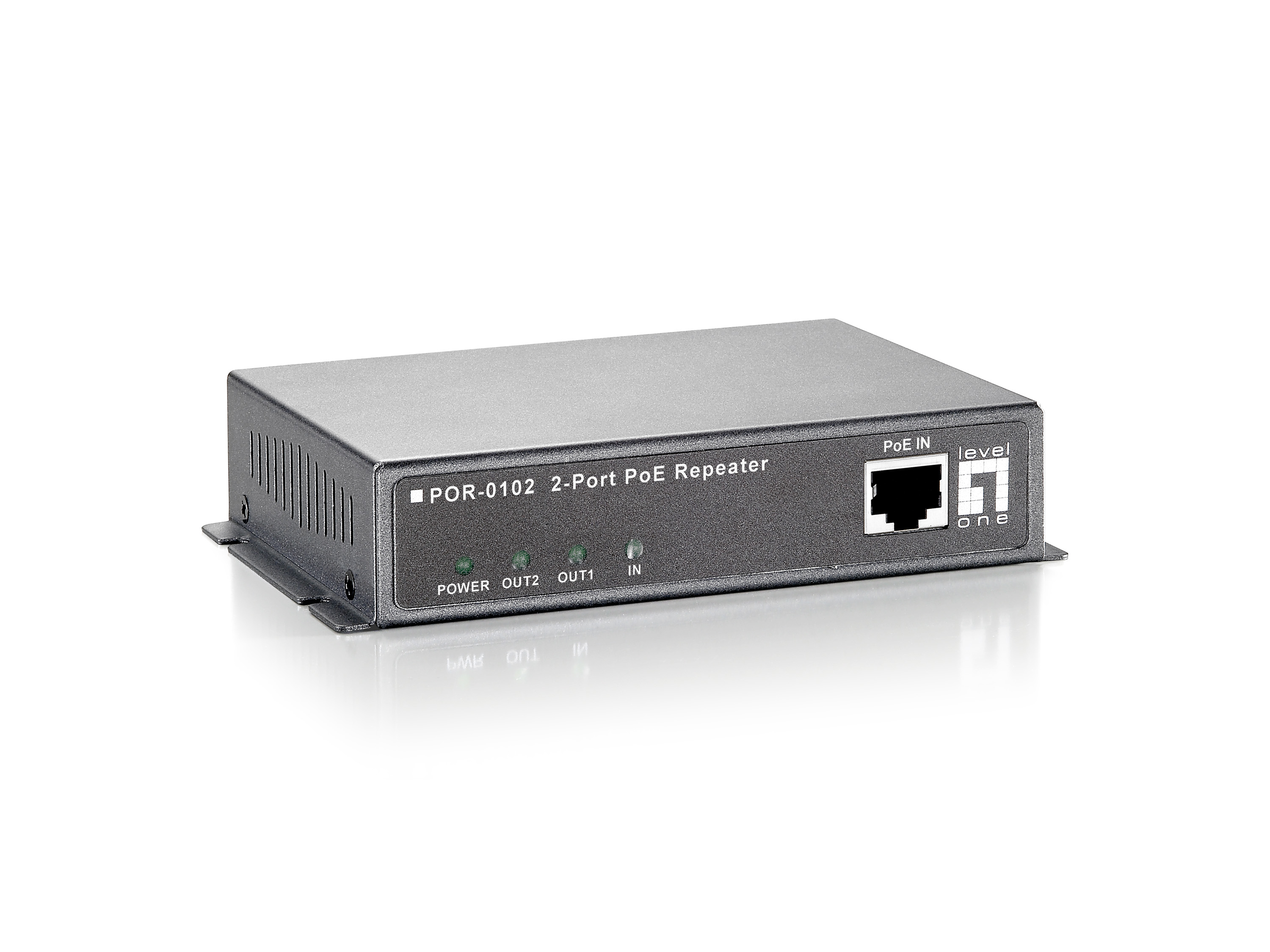LevelOne PoE Repeater Cascadable 3xFE PoE grau