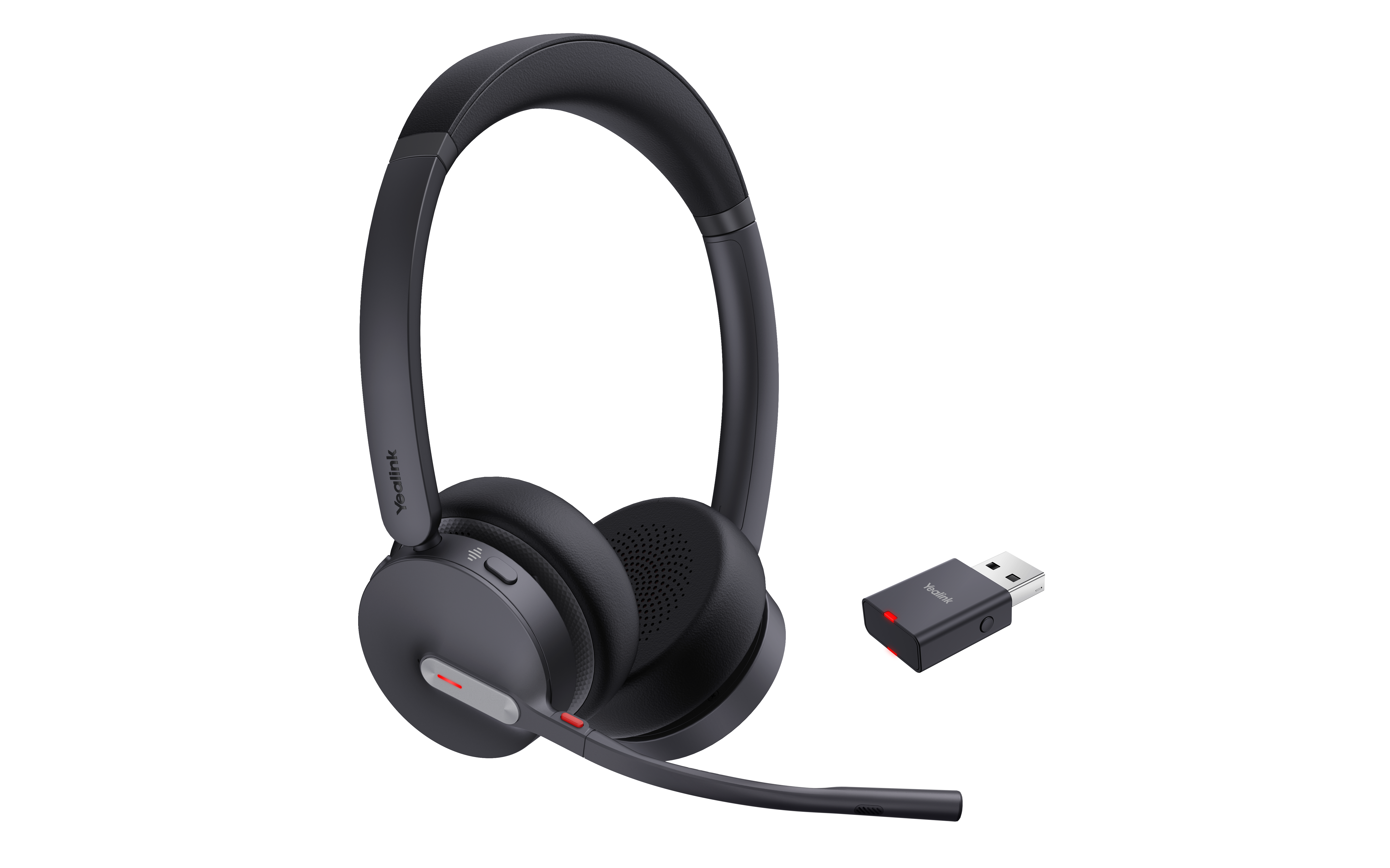 Yealink WH64 Hybrid Dual mit Charging Stand DECT Headset