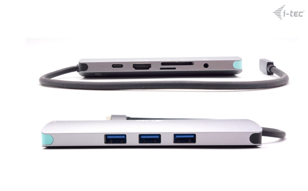 I-TEC USB C Metal Nano Dock 1xHDMI 4K 1xSD + 1xmicroSD Kartenleser 1xGLAN 1xAudio 3x USB 3.0 Port 1x USB-C PD + Netzteil 100W