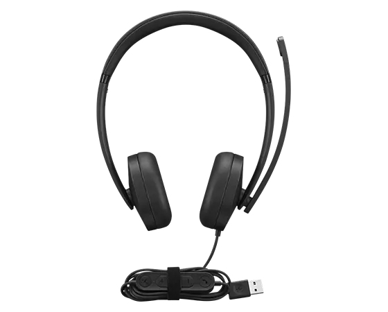 LENOVO Gen2 Headset on-ear wired USB-A black
