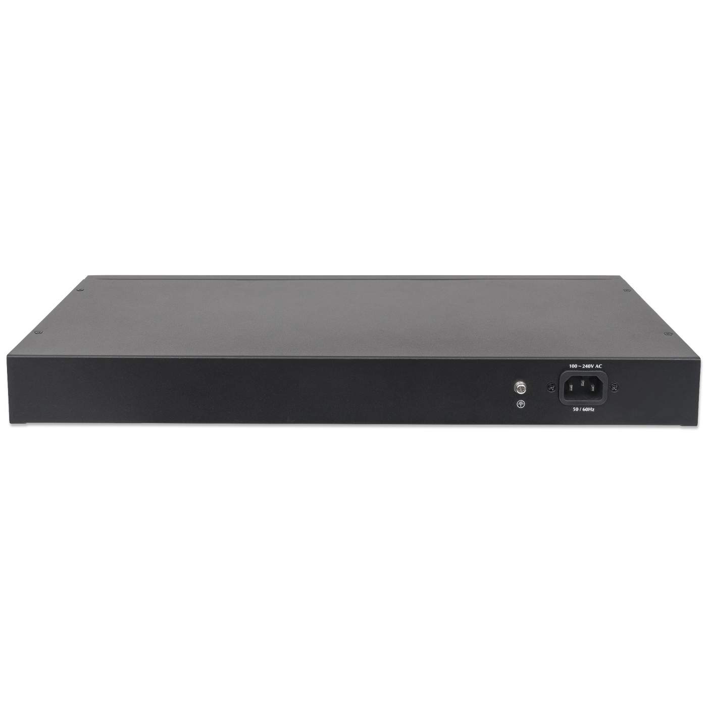 INTELLINET 24-Port PoE Gigabit Switch Web-Managed 2 GBIC SFP Ports Ausgangsleistung bis zu 30 Watt pro Port PoE+ IEEE 802.3at/af