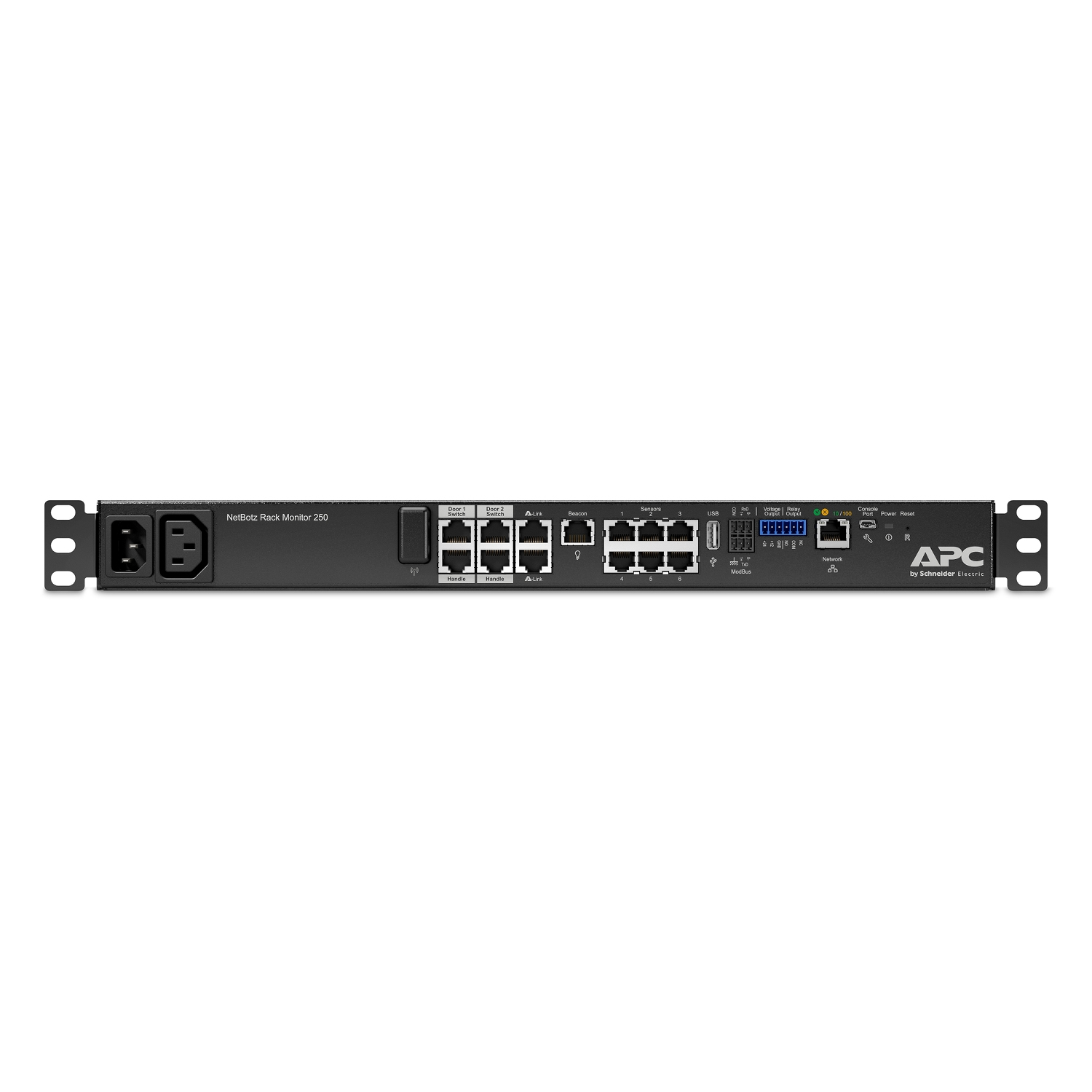 APC NetBotz Rack Monitor 250 Environment monitoring device 100Mb LAN rack-mountable TAA Compliant