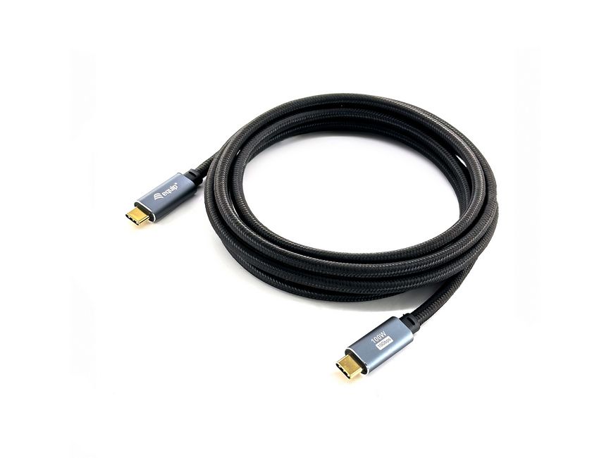 Equip Kabel USB-C3.2->C Gen2 4K PD100W St/St 3.00m schwarz