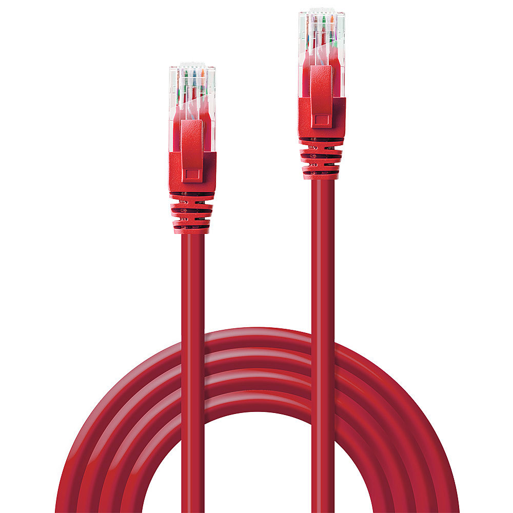 LINDY Patchkabel Cat6 U/UTP rot 2.00m