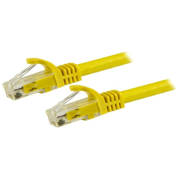 STARTECH.COM 15m Cat6 Snagless Gigabit UTP Netzwerkkabel - Cat 6 RJ45 Netzwerkkabel mit Knickschutz - Gelb