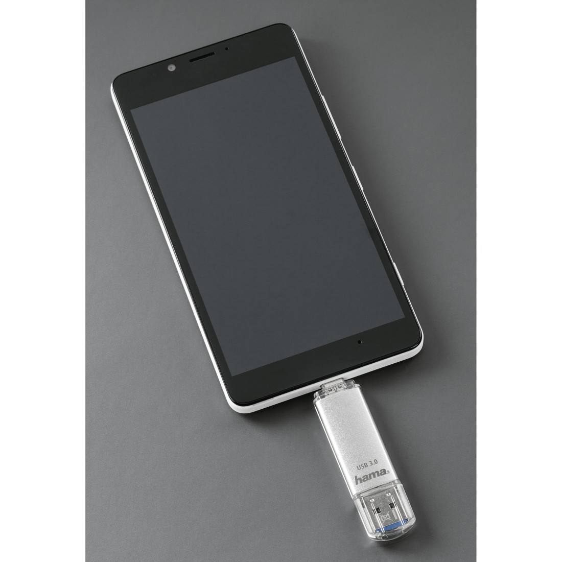 hama USB-Stick C-Laeta silber 256 GB, 1 St.