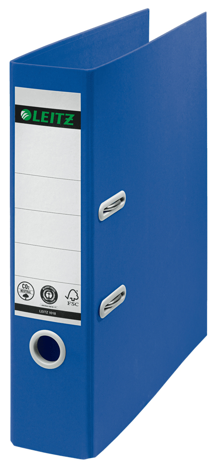 LEITZ recycle 1018 Ordner blau Karton 8,0 cm DIN A4, 1 St.