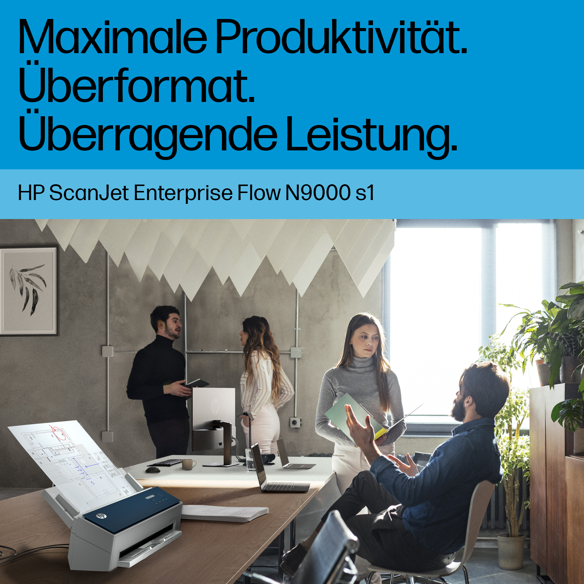 HP ScanJet Enterprise Flow 9000 s1 Scanner 80ppm/160ipm