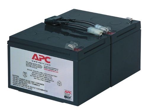 APC Replacement Battery Cartridge 6 UPS battery 1 x battery lead acid Black
