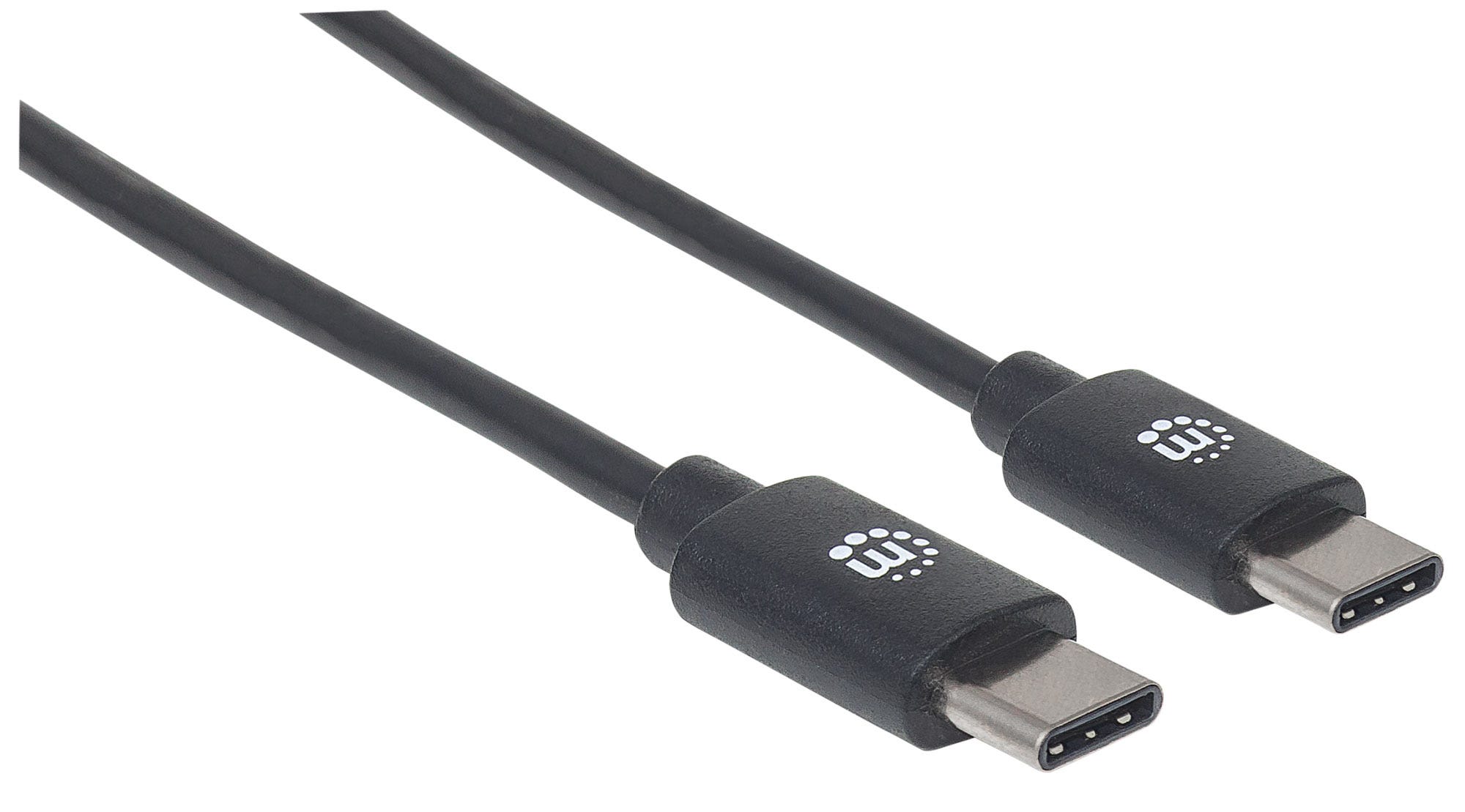 MANHATTAN USB 2.0 Typ C-Kabel C-Stecker/C-Stecker 2m schwarz