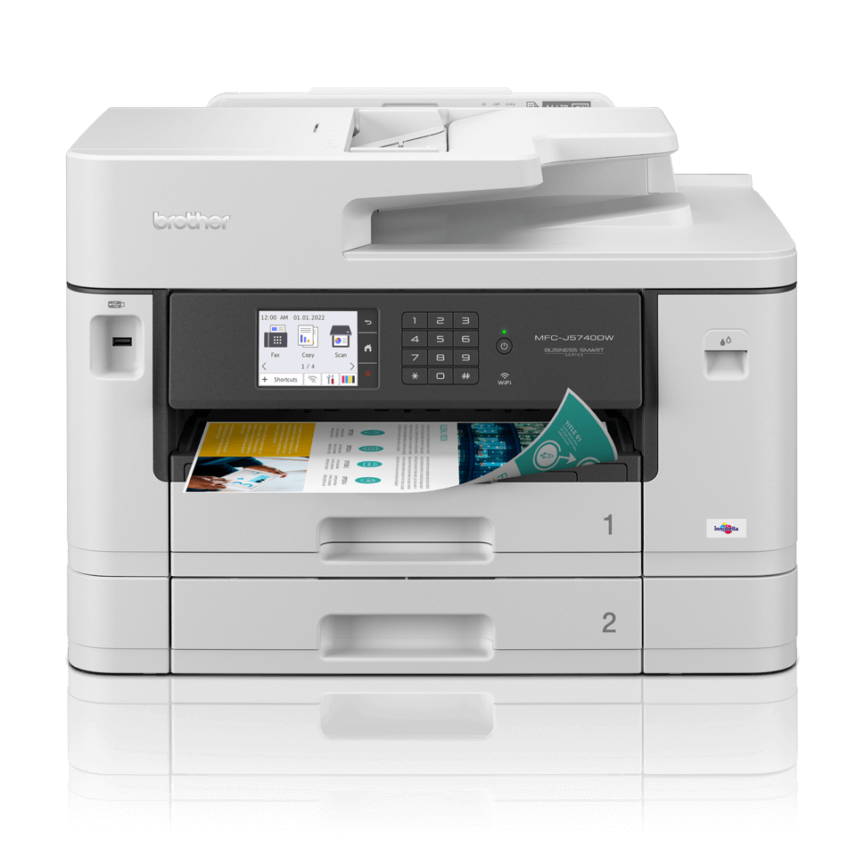 brother MFC-J5740DW 4 in 1 Tintenstrahl-Multifunktionsdrucker grau