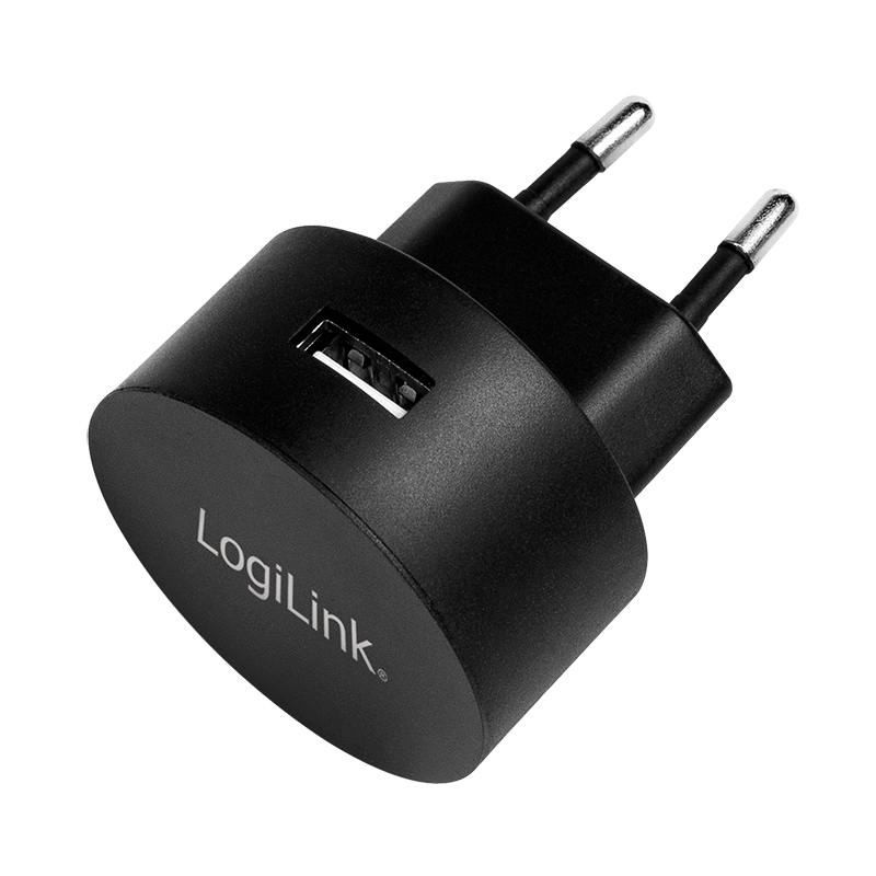 Logilink USB Steckdosenadapter 1port,10.5W,Fast Charging,sch