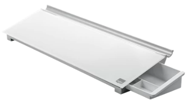 nobo Schreibtisch-Whiteboard Notiz 45,0 x 14,0 cm weiß Glas