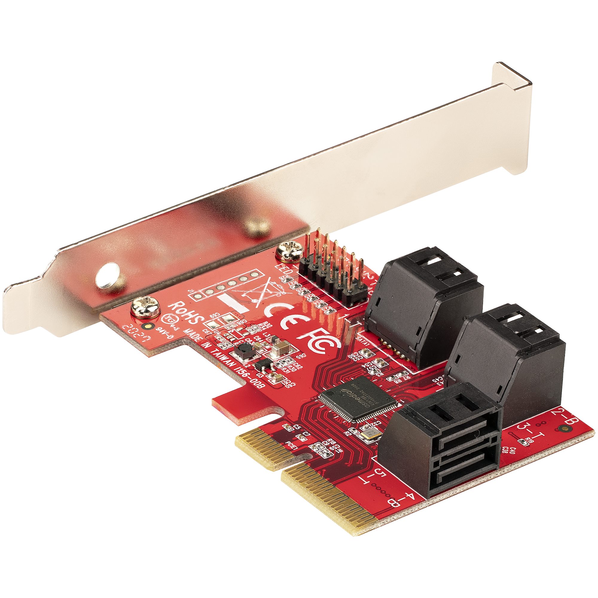 SATA PCIE CARD - 6 PORT (6GBPS) PCIE SATA EXPANSION CARD ASM1166