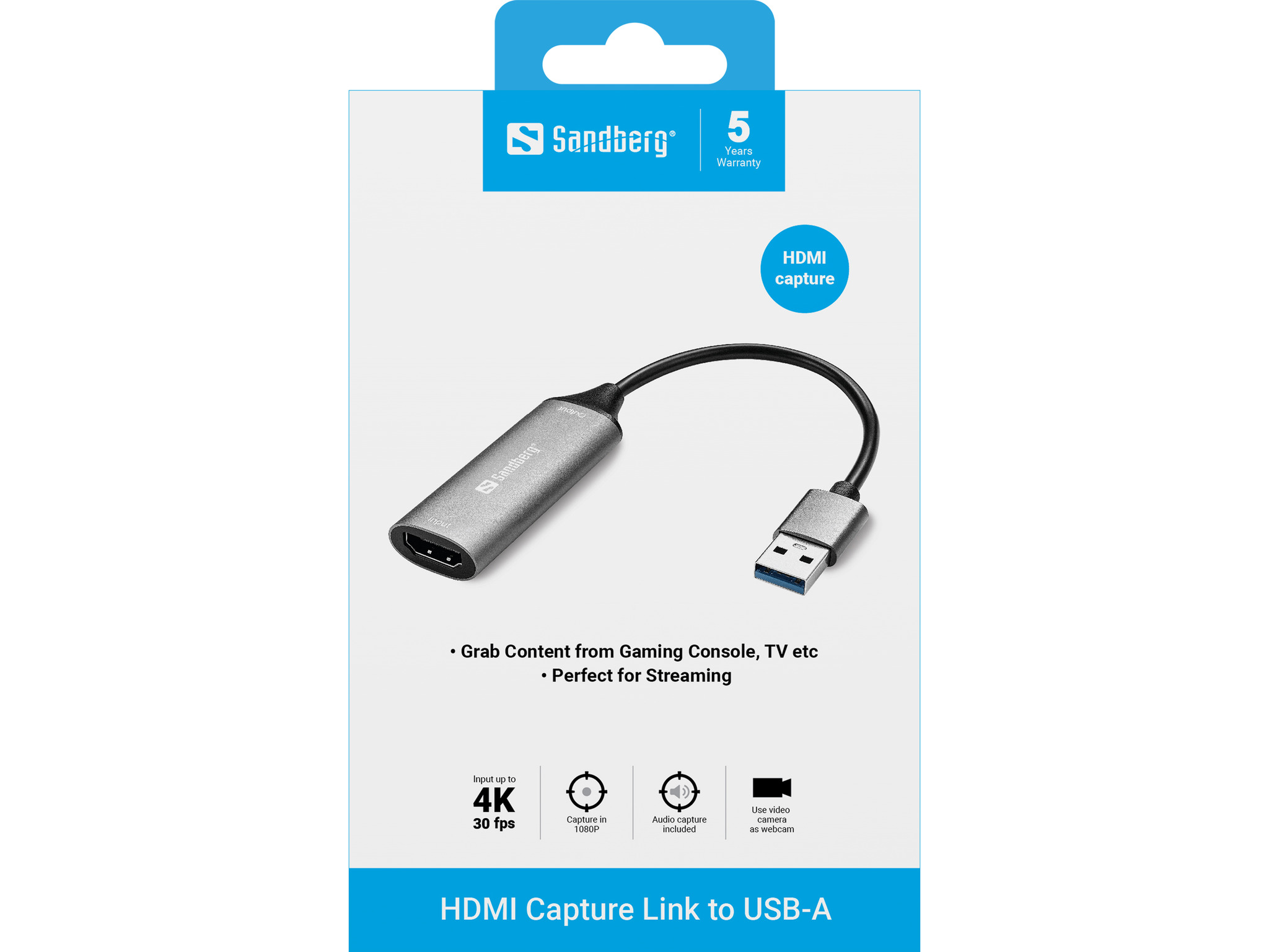 SANDBERG HDMI Capture Link to USB