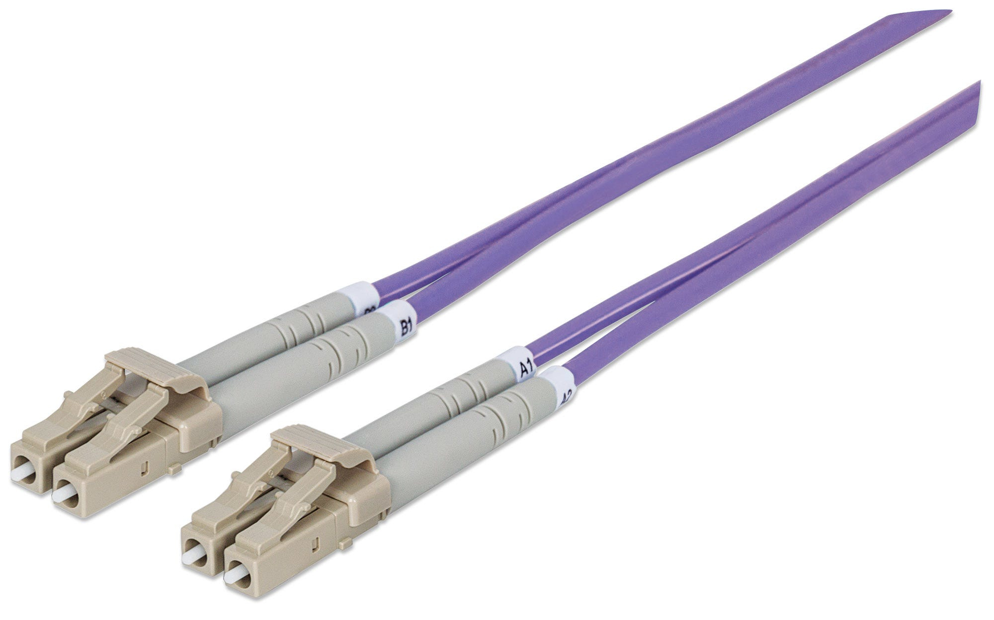 INTELLINET LWL Kabel LC/LC OM4 5m violett 50/125um Duplex Multimode