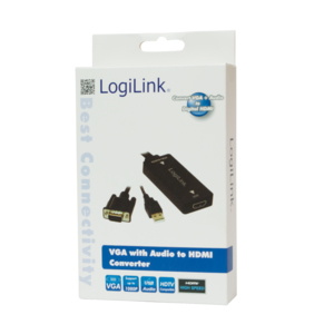 Logilink Konverter VGA m. Audio zu HDMI konform m.High Spee