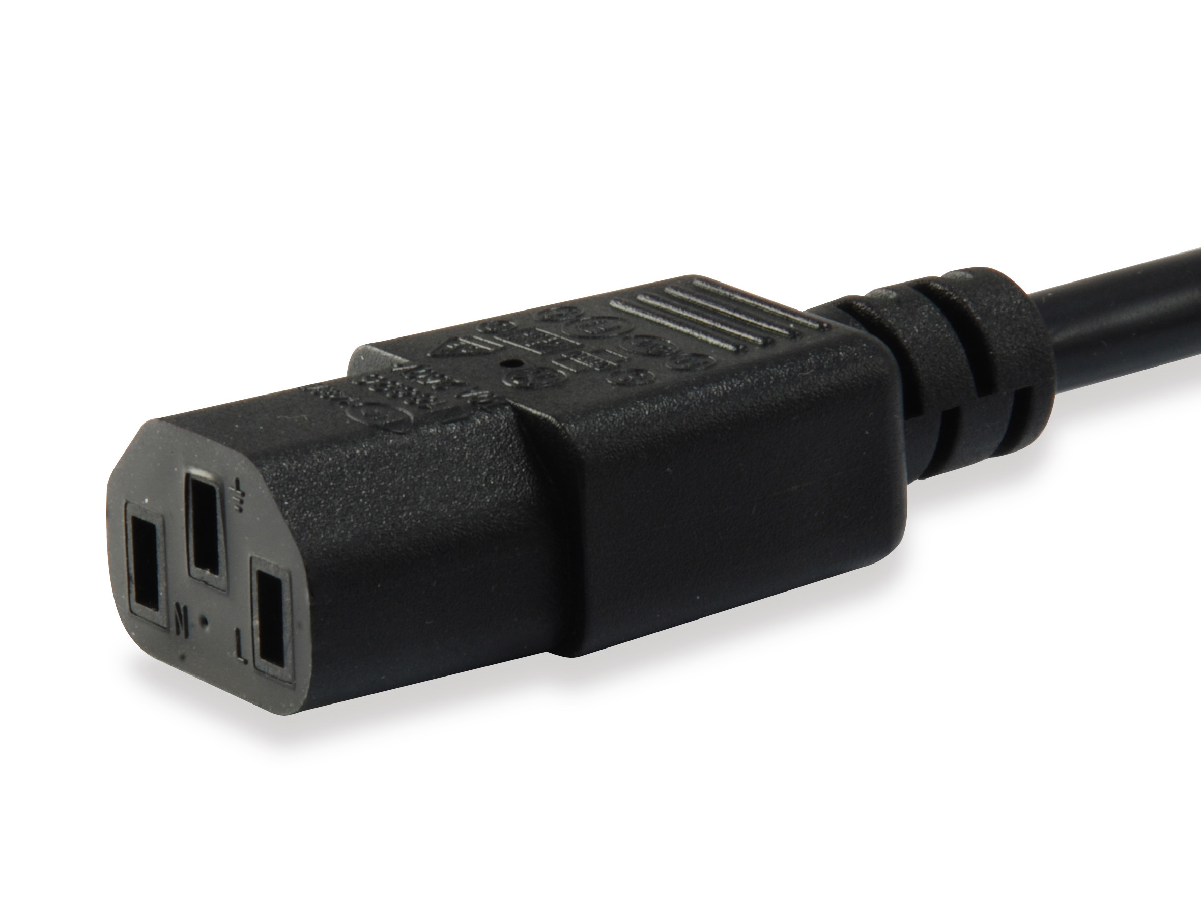 Equip Kaltgeräteverl.-Kabel IEC C14->IEC C13 St/Bu 1.80m PVC Polybeutel