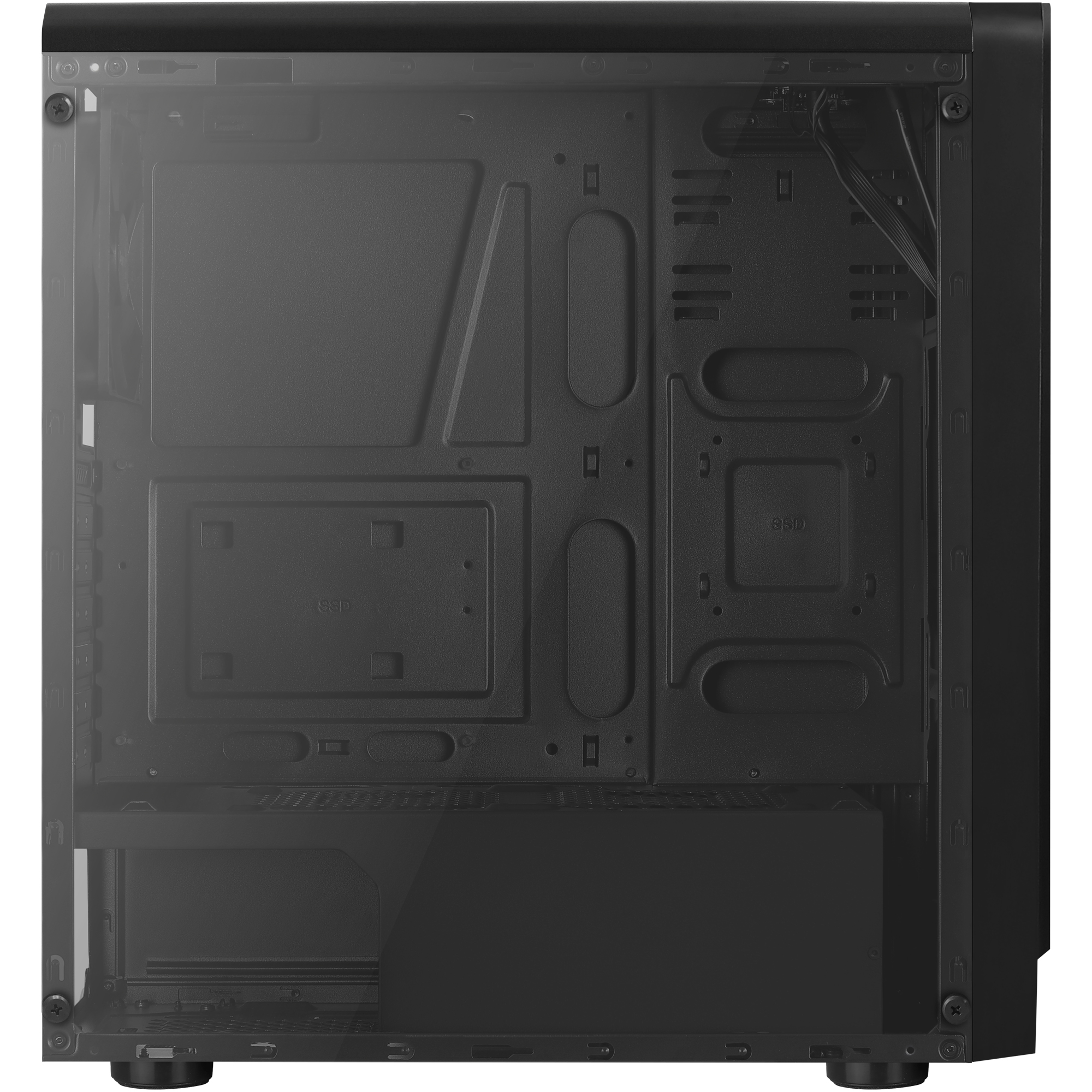 AeroCool Geh Midi Rift Black MicroATX/ATX/MiniITX o.N.