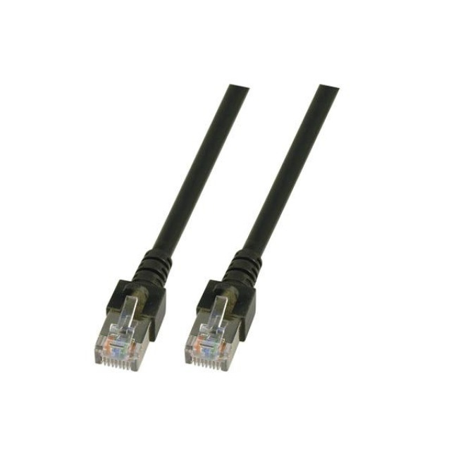 EFB RJ45 Patchkabel SF/UTP Cat.5e PVC CCA 3.00m schwarz