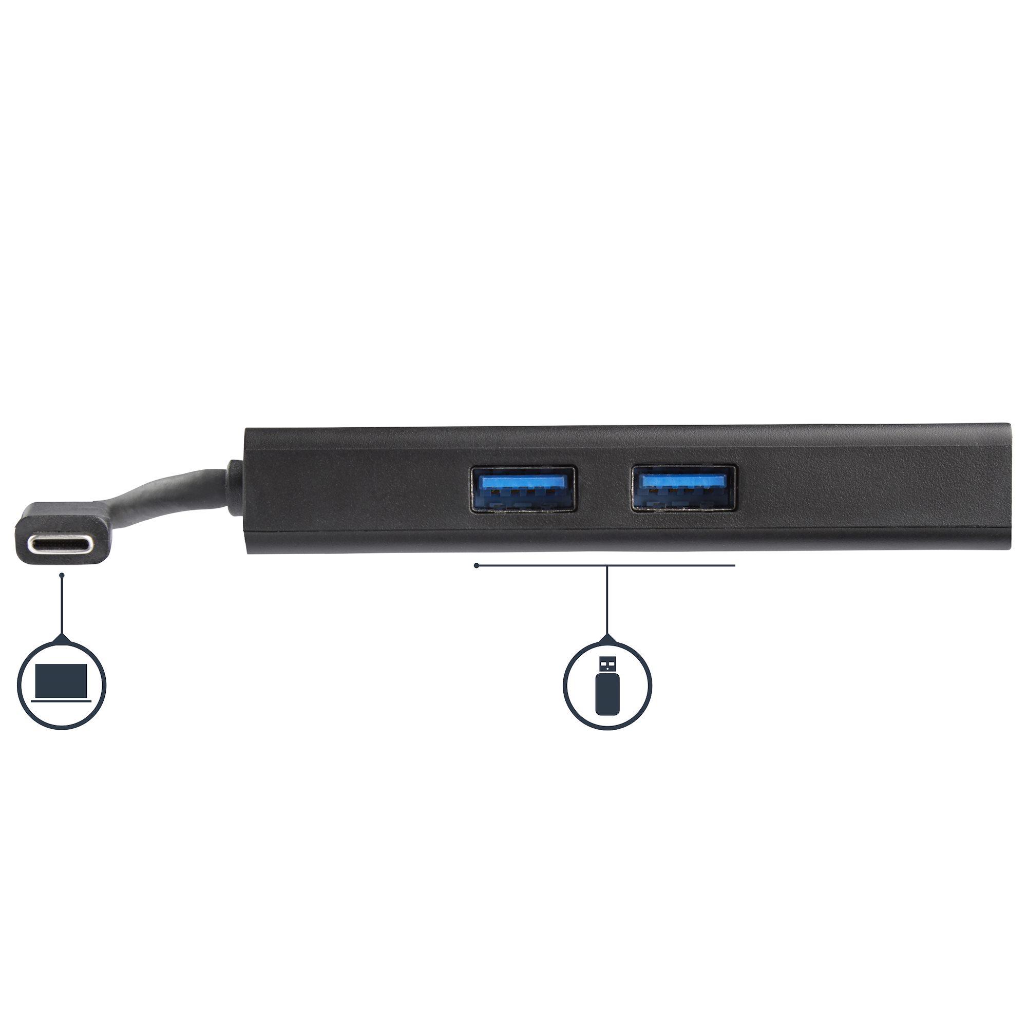 STARTECH.COM USB-C Multiport Adapter - mit Power Delivery USB PD - USB Type C zu 4K HDMI USB 3.0 Gigabit Ethernet Hub