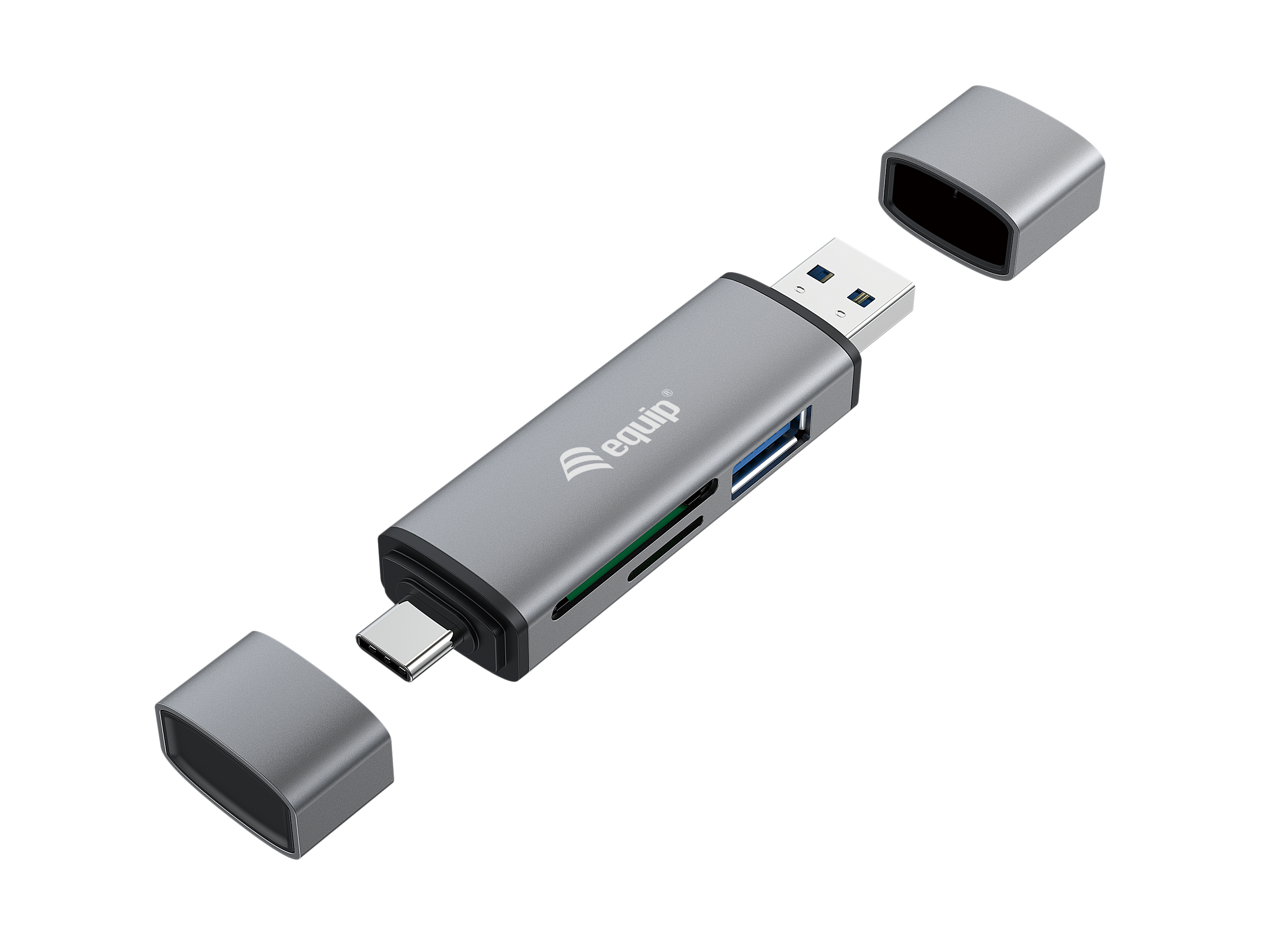 Equip Kartenleser USB-A3.0/USB-C3.2/MicroSD/SD/ 5Gbps