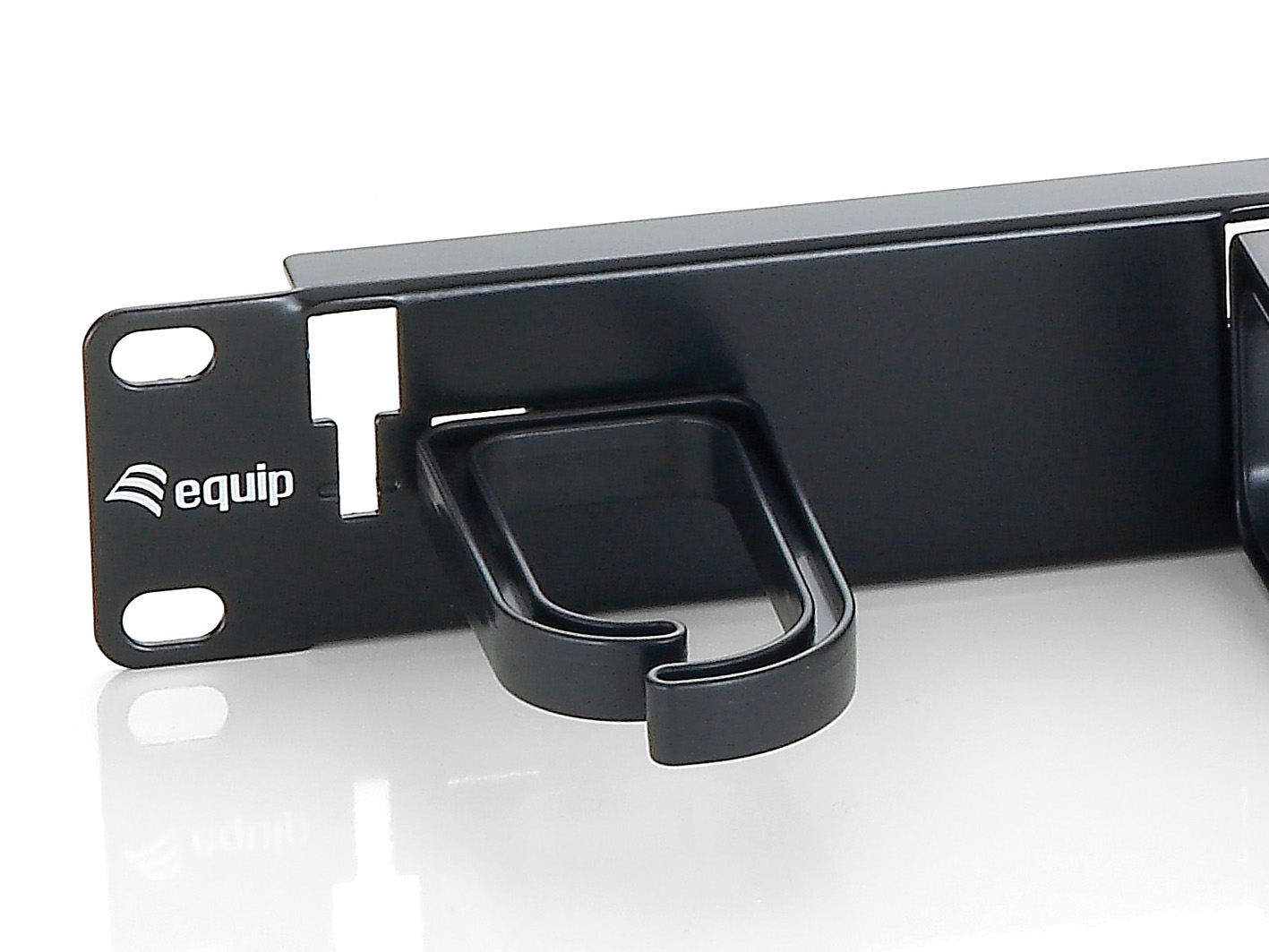 Equip 19 Kabelmanagement 5xPlastikringe Stahl 1U RAL9005