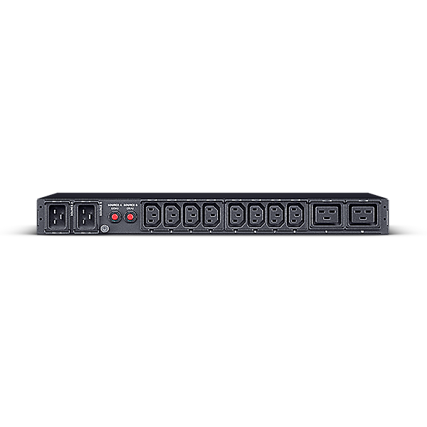 CYBERPOWER METERED ATS PDU PDU24005 230V/20A 1U 8x IEC-320 2x IEC C19 Outlets serieller Port PowerPanel Center Software