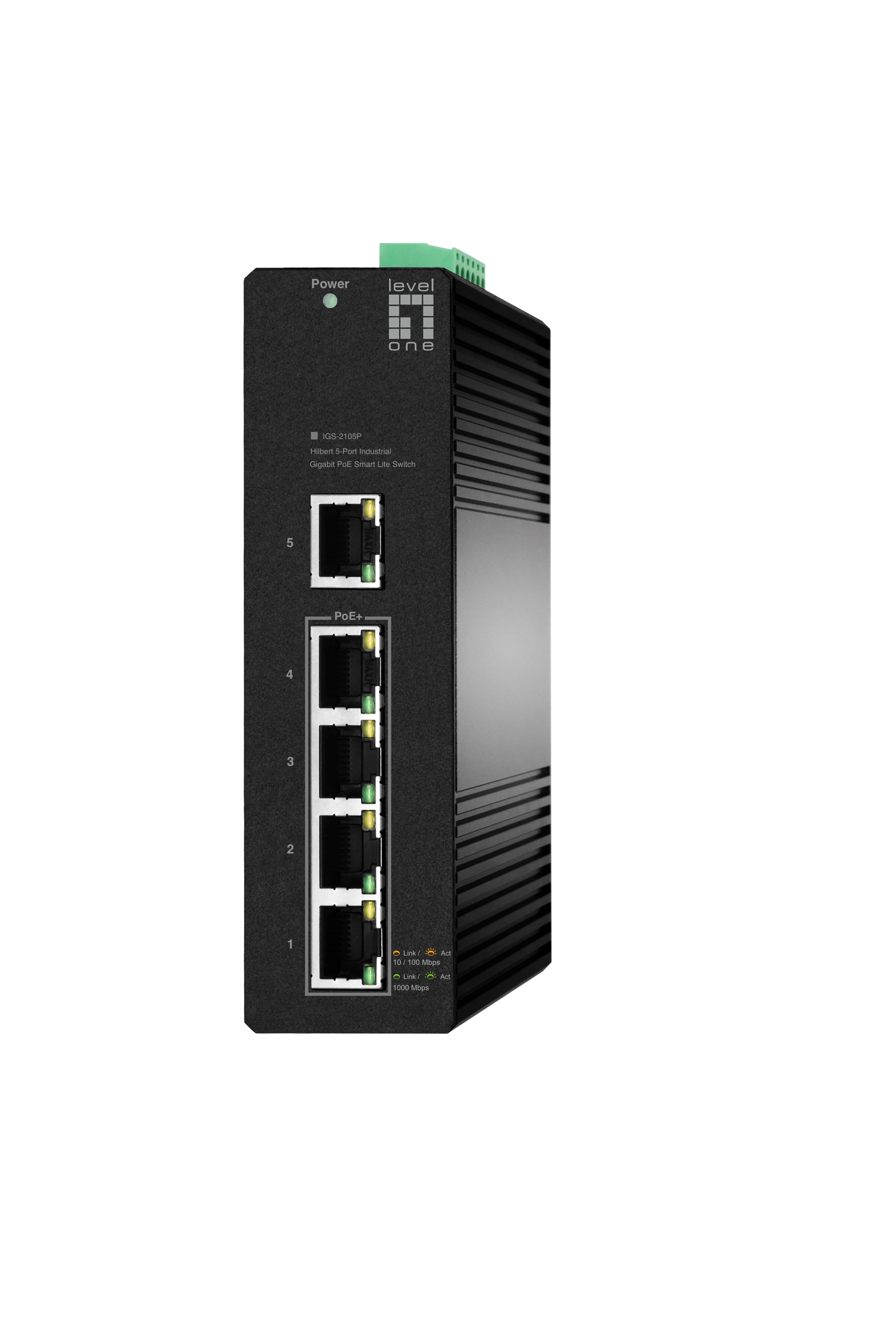 LevelOne Industr.PoE+Switch 4xGE PoE+ 60W Hilbert SL managed