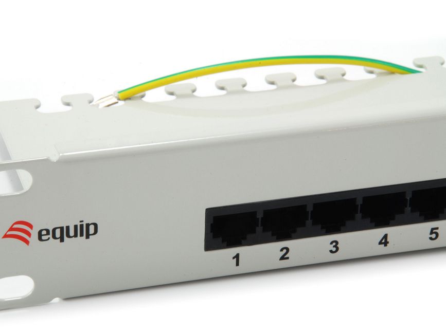 Equip 19 Patchpanel 25xRJ45 Cat3 UTP 1U ISDN RAL7035