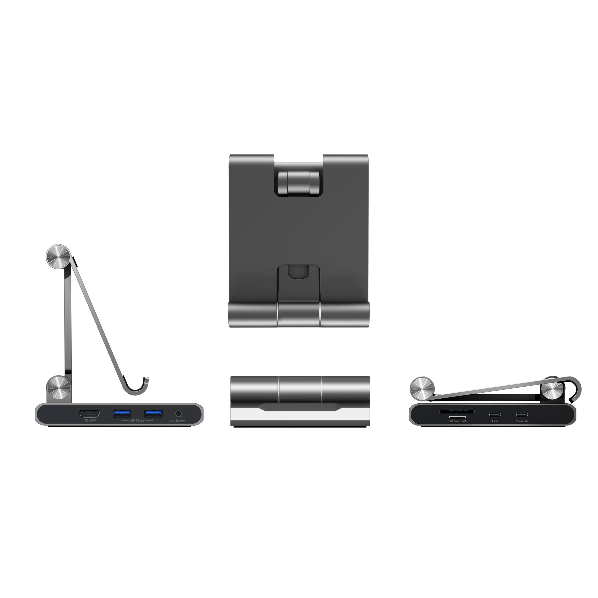 MULTI-ANGLE STAND WITH DOCKING STATION FOR IPAD PRO SPACE GREY