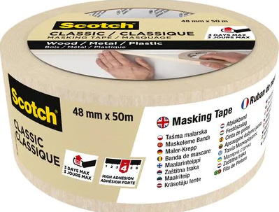 Scotch CLASSIC Kreppband beige 48,0 mm x 50,0 m 1 Rolle