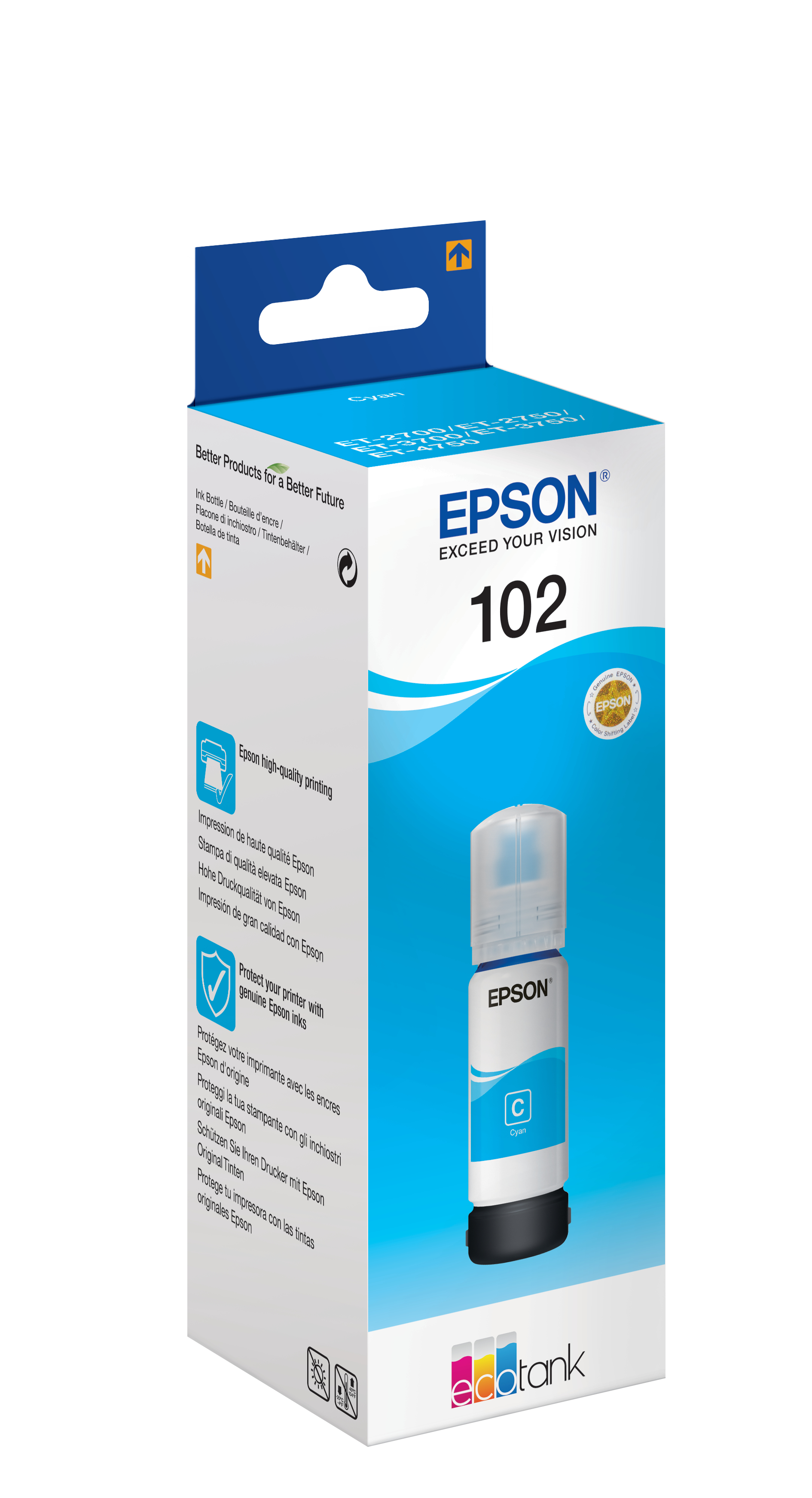 EPSON 102/T03R24 cyan Tintenflasche