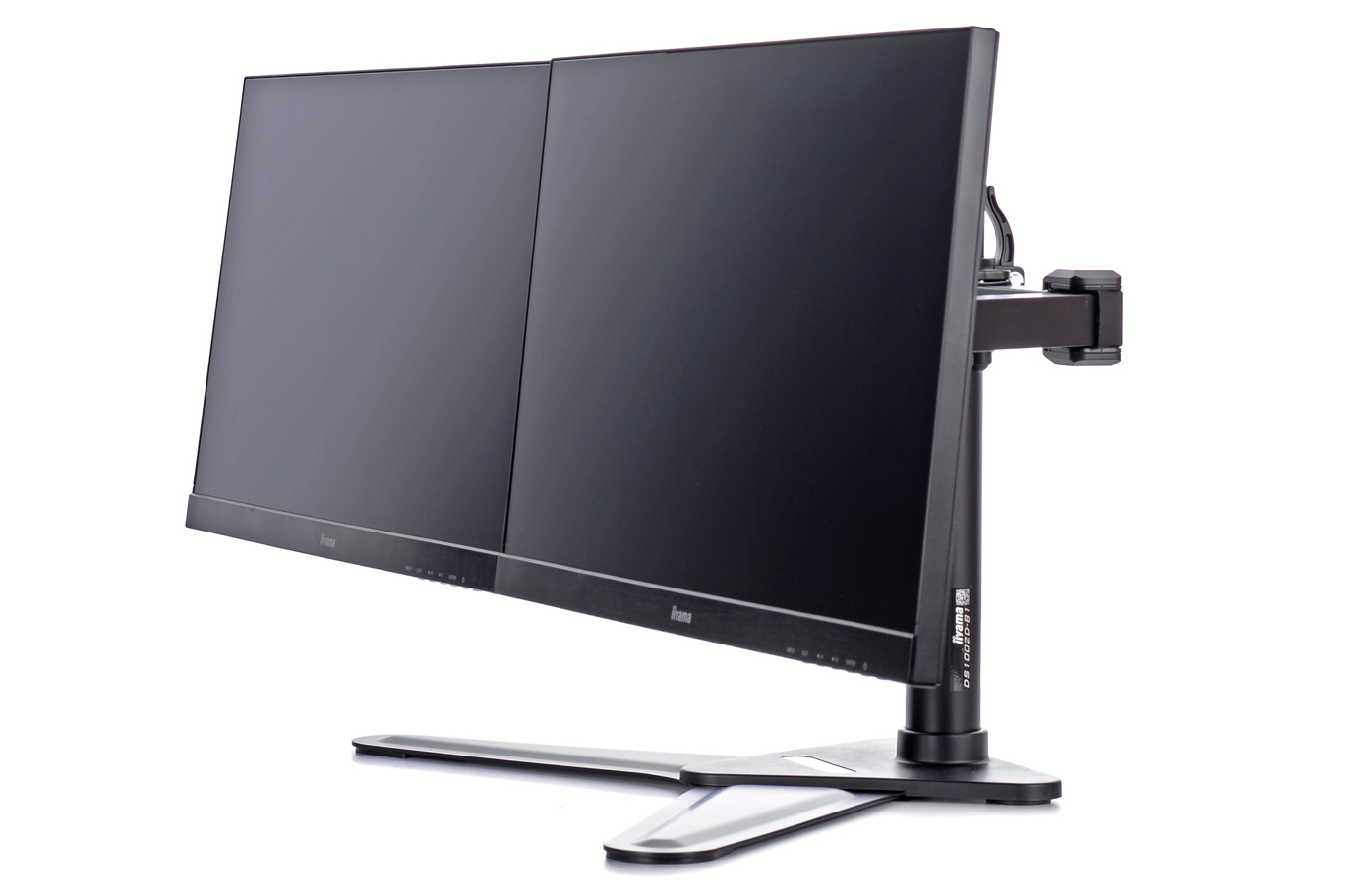 DUAL DESKTOP ARM STAND 10-30IN 100X100 HAS 10KG