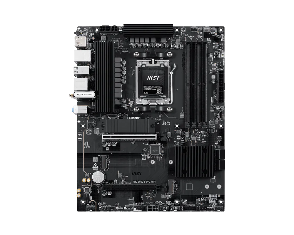 MSI PRO B850-S EVO WIFI AM5 MB 4xDDR5 4xSATA 3xM.2