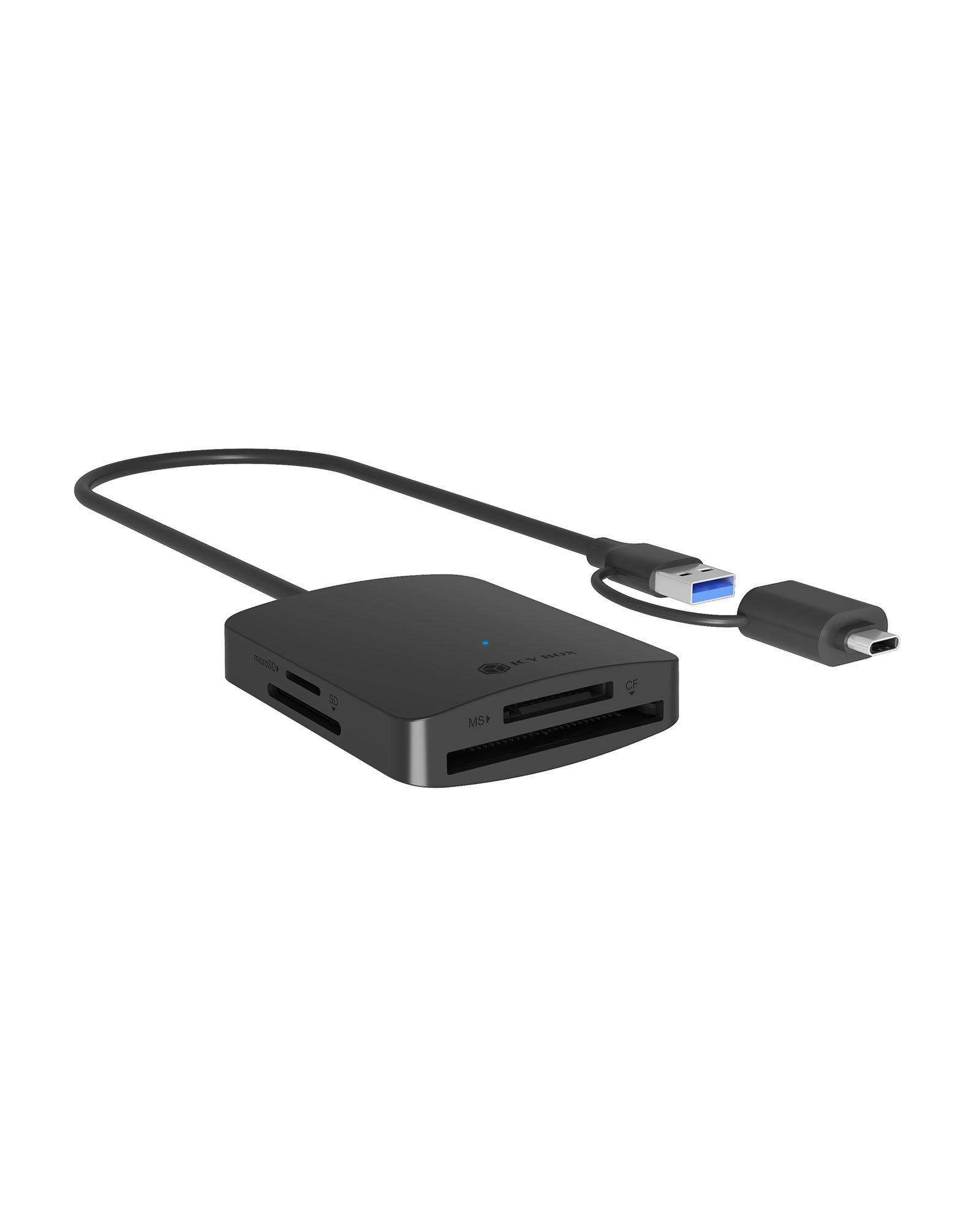 Card Reader IcyBox 4 in 1 USB 3.2 Gen 1 für CF,TF,SD