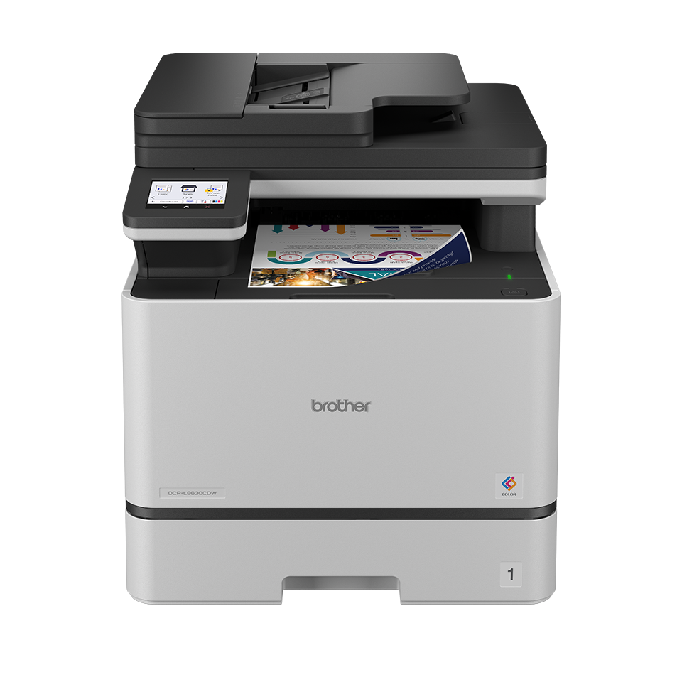 brother DCP-L8630CDW 3 in 1 Farblaser-Multifunktionsdrucker grau
