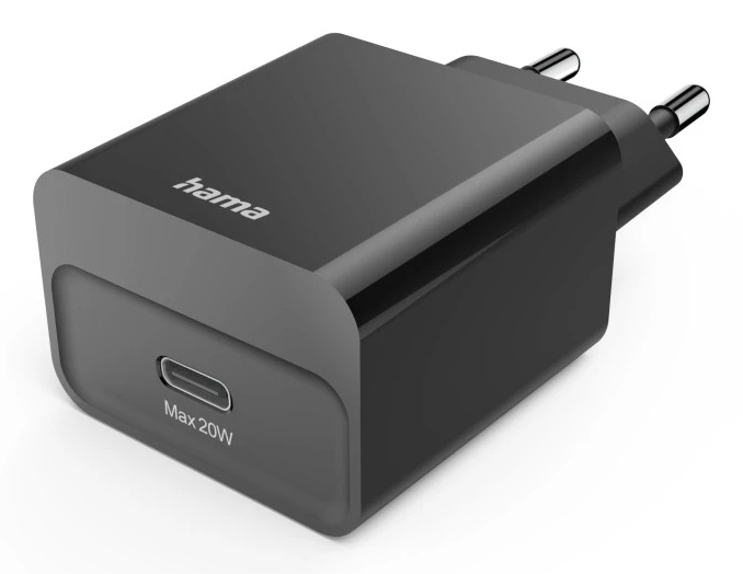 hama Ladeadapter schwarz, 20 Watt