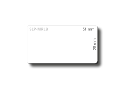 SLP-MRLB WHITE LABEL FOR TRAY 28X51MM 1700 LAB/ROLL 1 ROLL/BOX